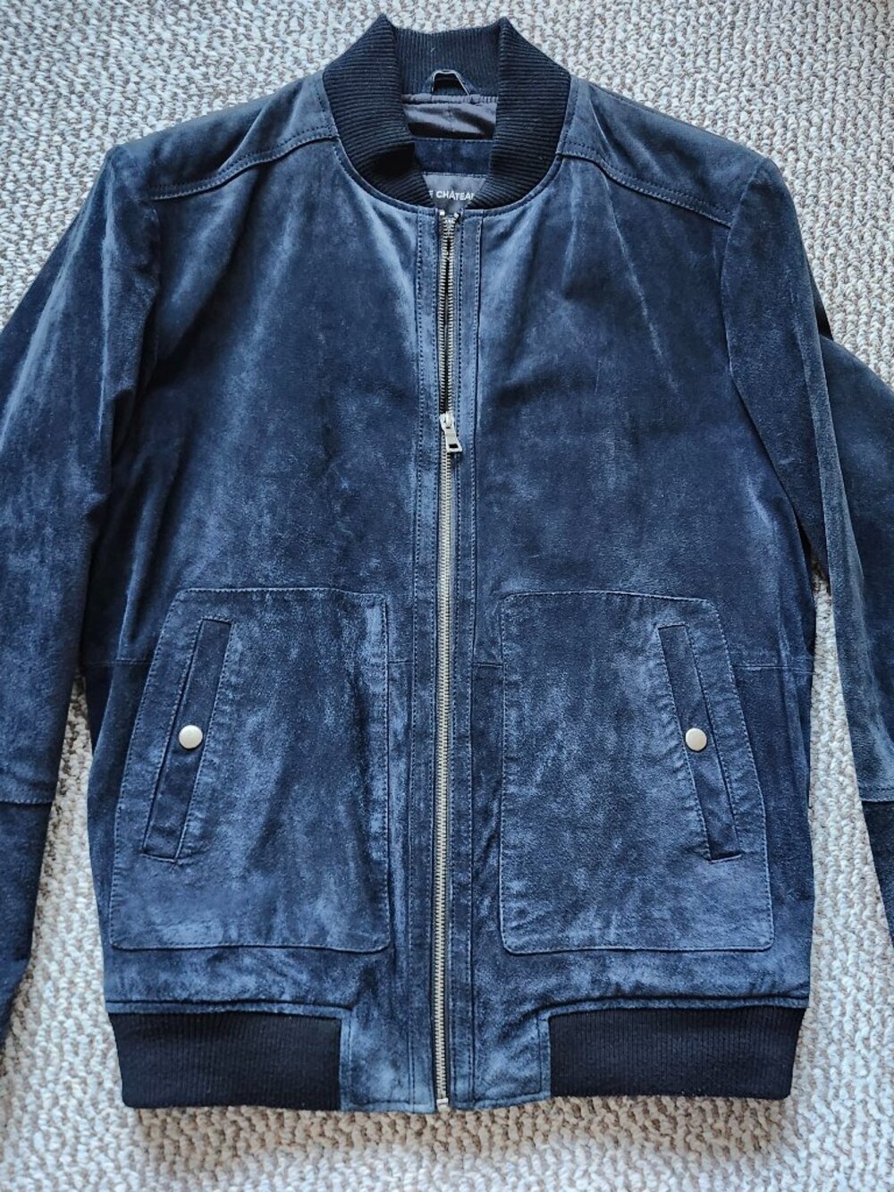 Le Chateau Suede Bomber Jacket